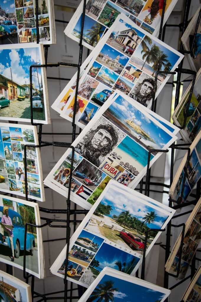 postcards, souvenir, nature, souvenir products, cuba, summer, beach, vacation, resort, che guevara, revolution
